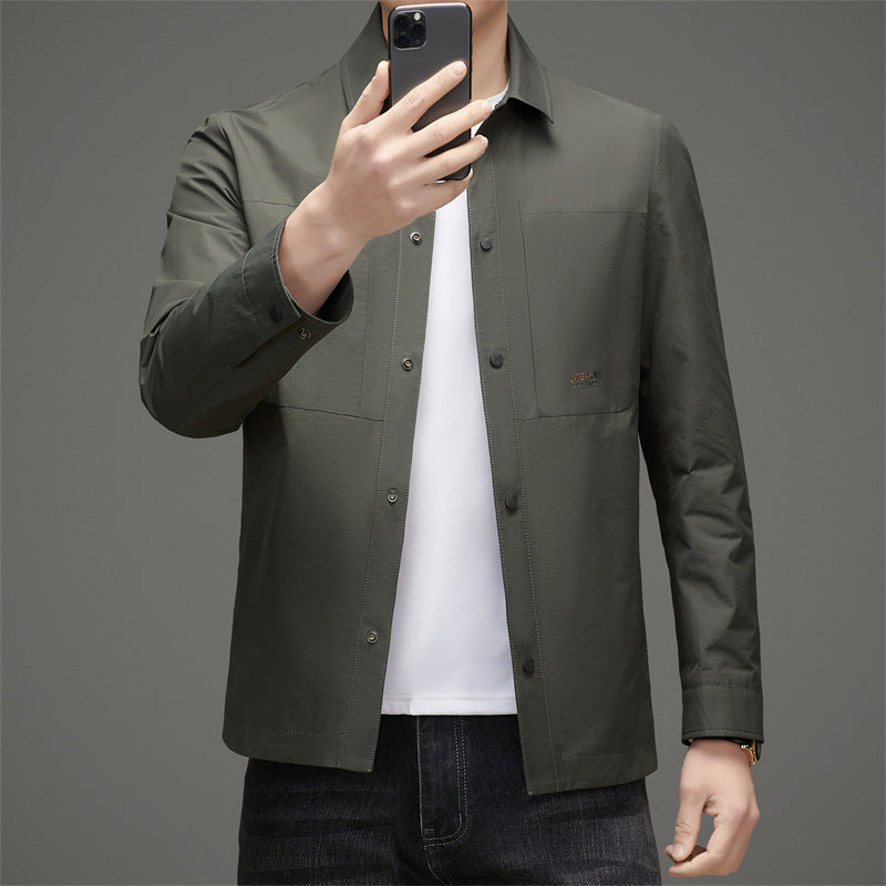 Herren leichte Jacke mit praktischen Taschen und atmungsaktiver Membran Drune