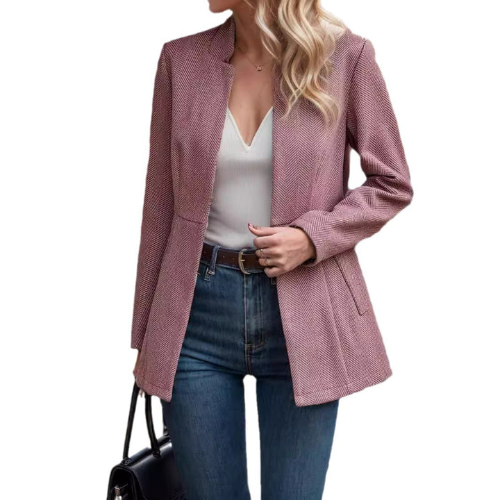 Damen Blazer mit elegantem Fischgratmuster und zeitlosem Schnitt Drune