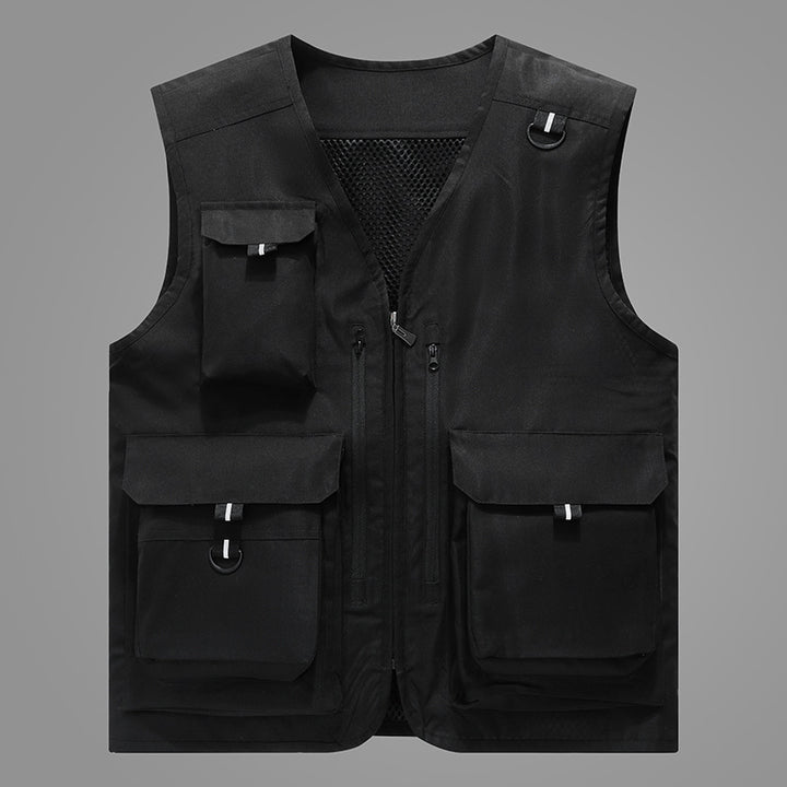 Herren Multifunktionale Outdoor-Weste mit zahlreichen Taschen Drune