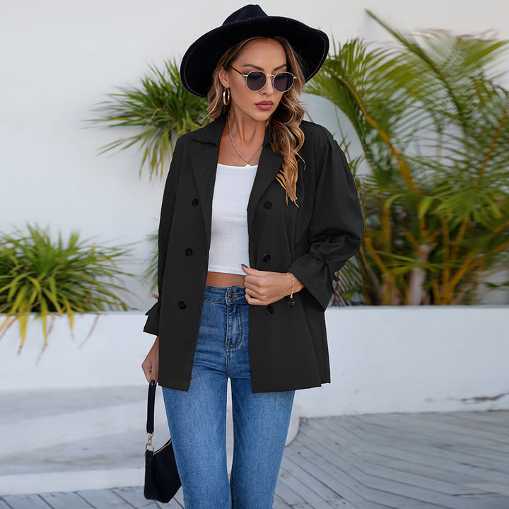 Damen Lässige und modische Utility-Jacke mit dekorativen Knöpfen Drune