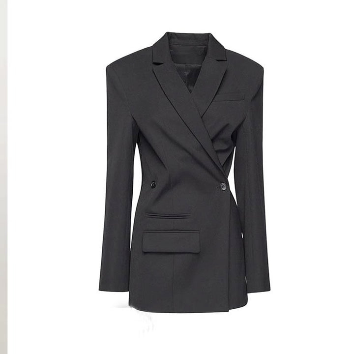 Damen Modern geschnittener Blazer mit asymmetrischem Design Drune
