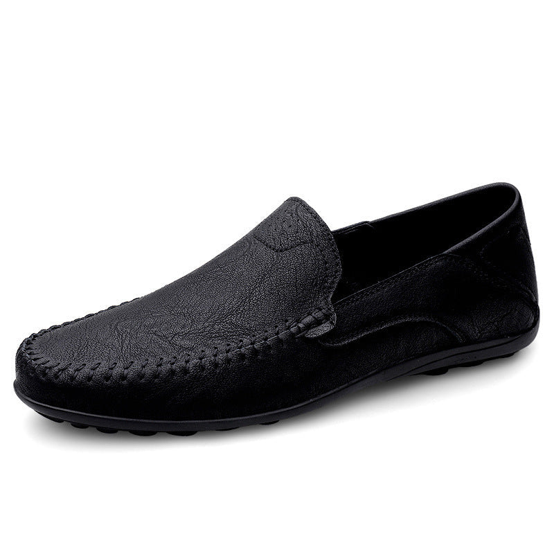 Herren Mokassins aus weichem Leder mit rutschfester Sohle Drune