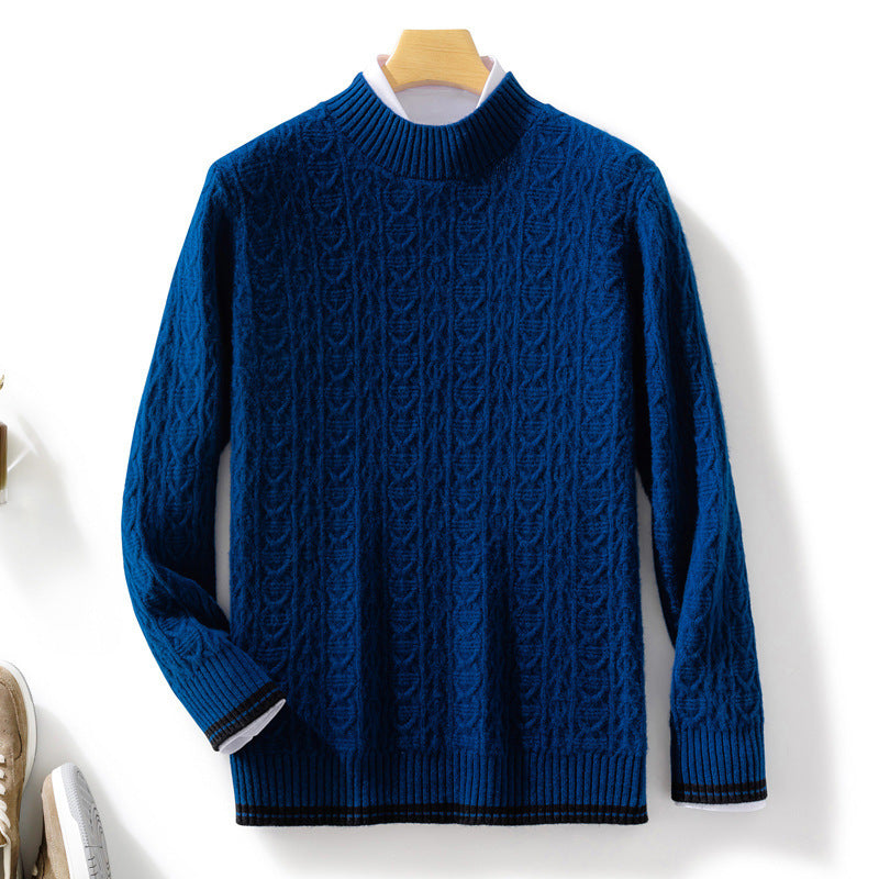 Damen Feinstrickpullover mit Zopfmuster, kurzem Stehkragen und gerippten Abschlüssen Drune