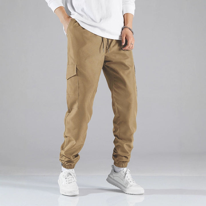 Herren Technische Cargo-Jogginghose im Utility‑Stil mit Klappentaschen & elastischen Knöchelbündchen Drune
