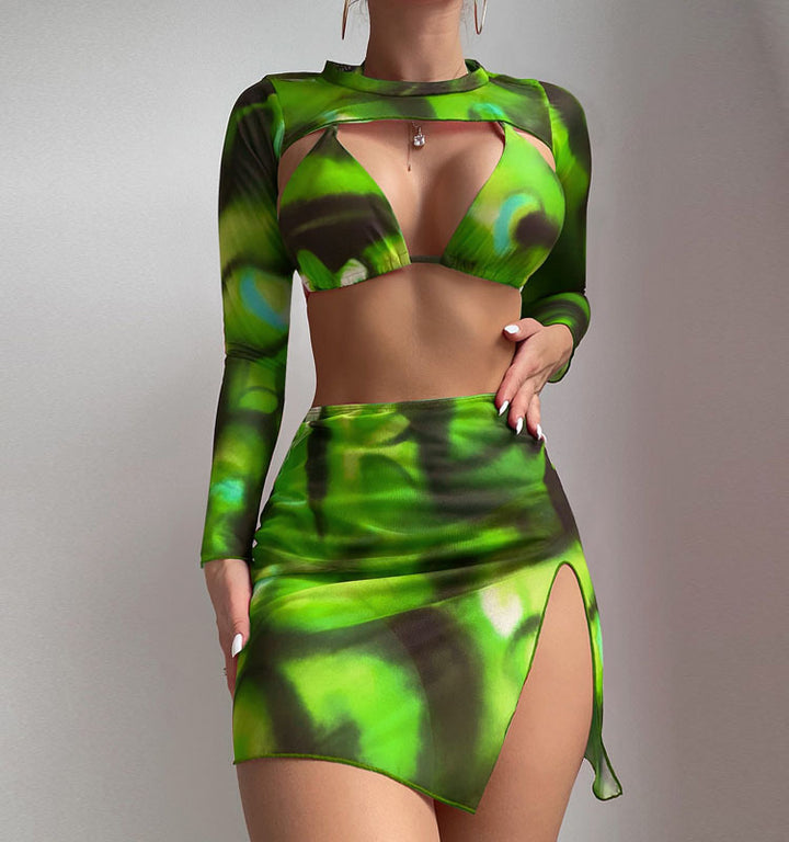 Damen Crop-Top und Rock Set Drune
