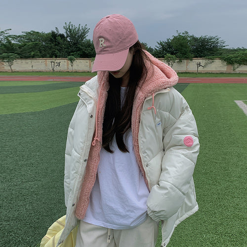 Damen Winterjacke mit wendbarem Fleecefutter und sportlichem Design Drune