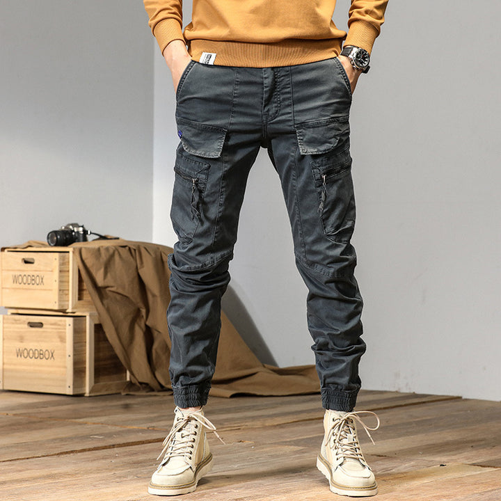 Herren Technische Cargo-Jogginghose mit Multifunktionstaschen & elastischen Bündchen Drune