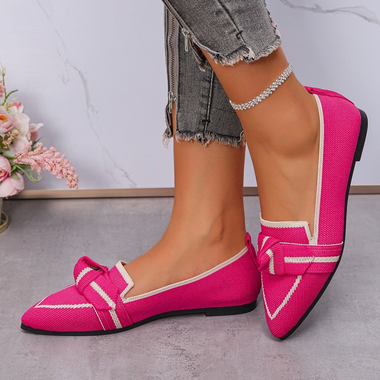 Damen elegante Slipper mit modischem Schleifen-Detail Drune