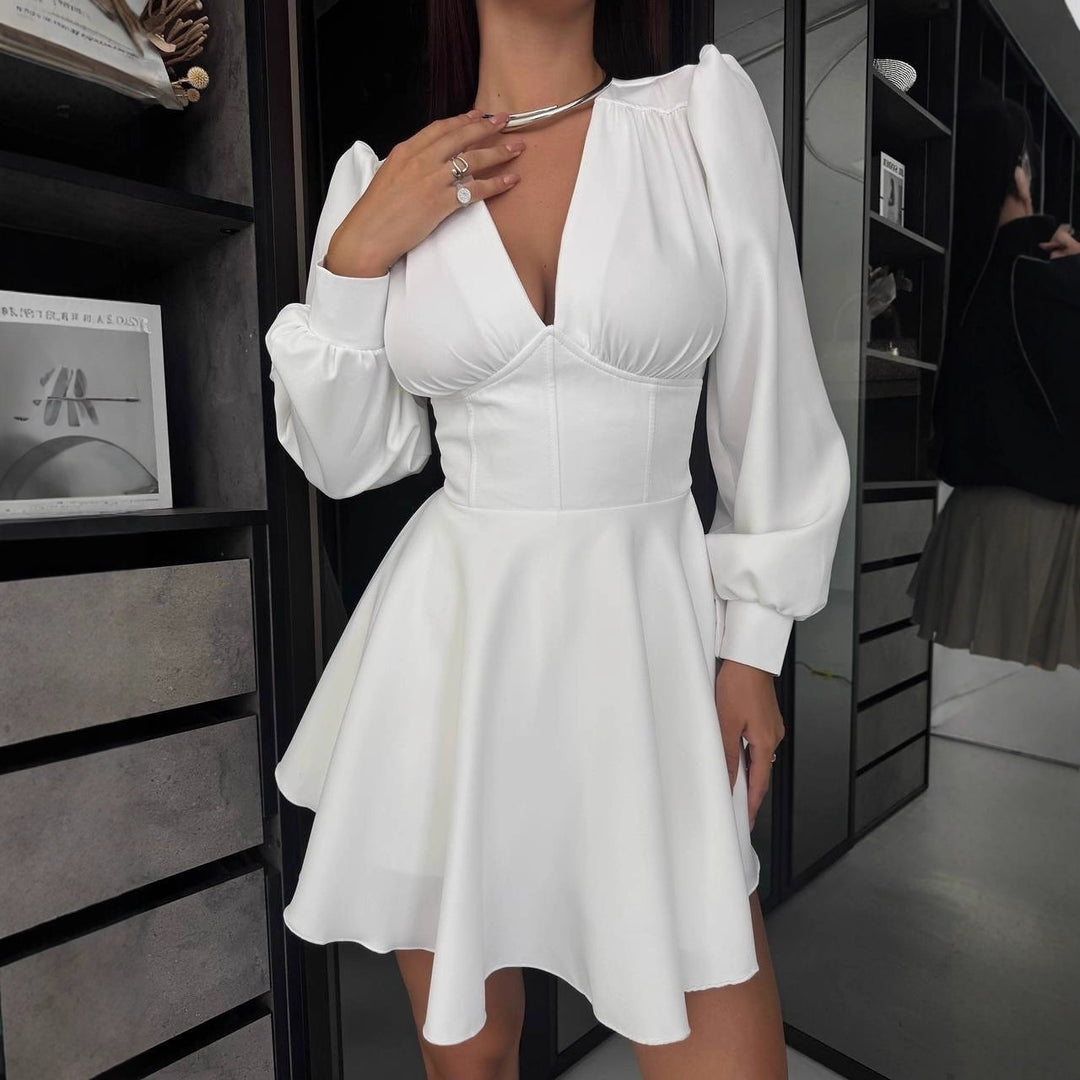 Damen elegante und fließende Sommerkleid Drune