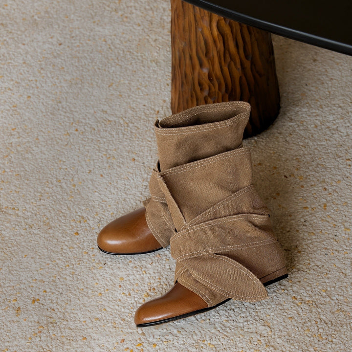 Damen Modische und elegante Softboots Drune