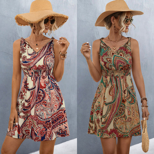 Damen Sommerkleid im Boho-Stil Drune