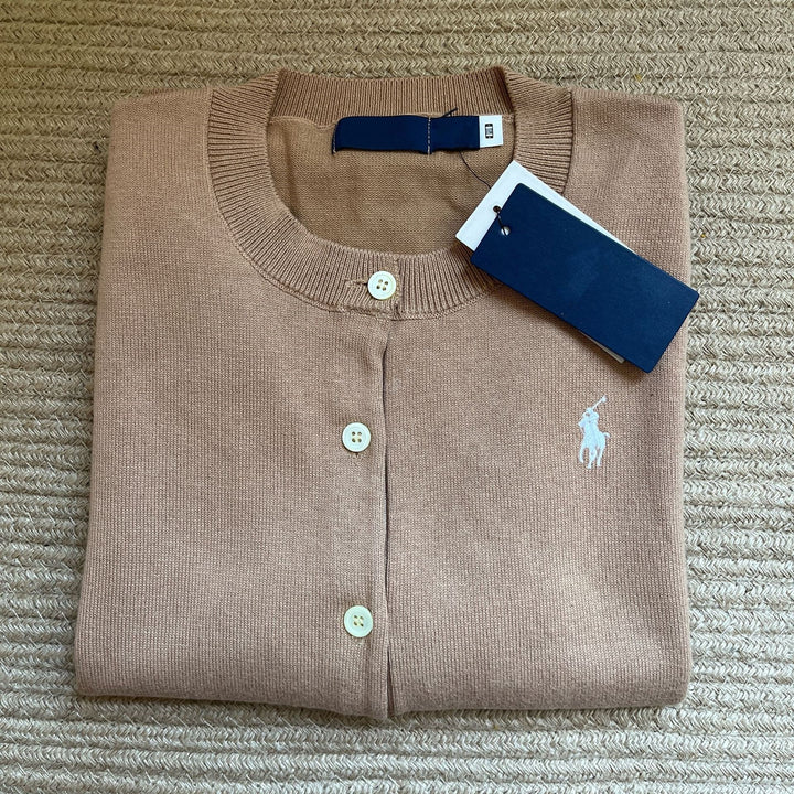 Damen Feinstrick-Jacke mit Knopfleiste Drune
