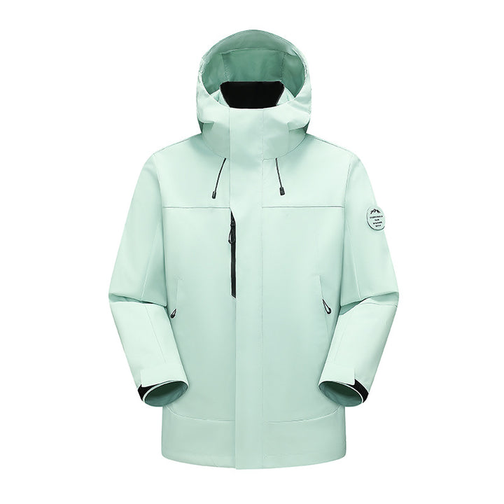 Unisex Wetterschutz-Parka mit verschweißten Nähten und verstellbarer Kapuze Drune