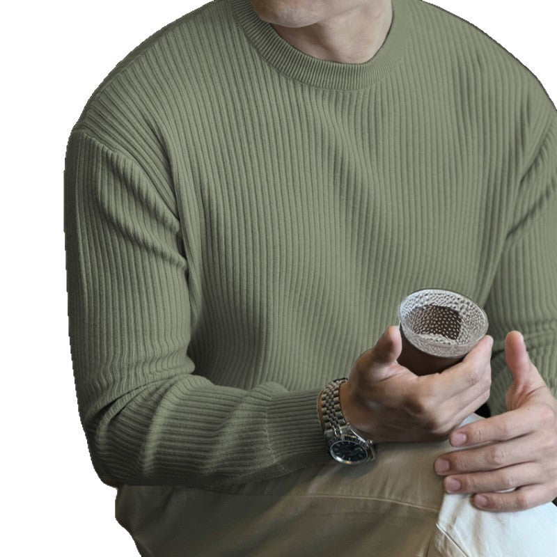 Herren Moderate Rippstrickpullover Drune