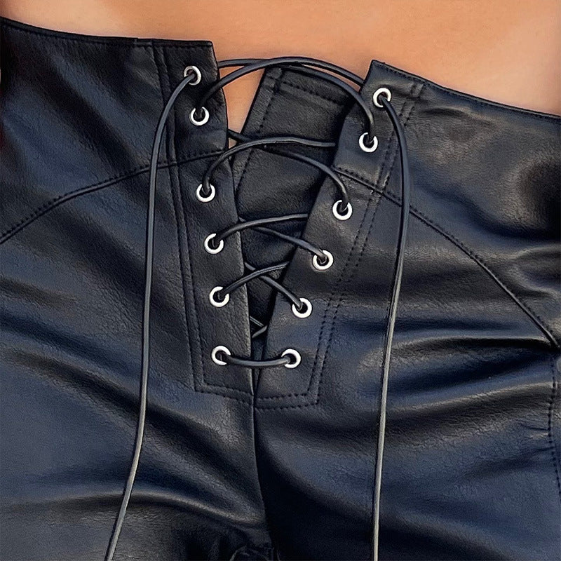 Damen Lederhose Drune
