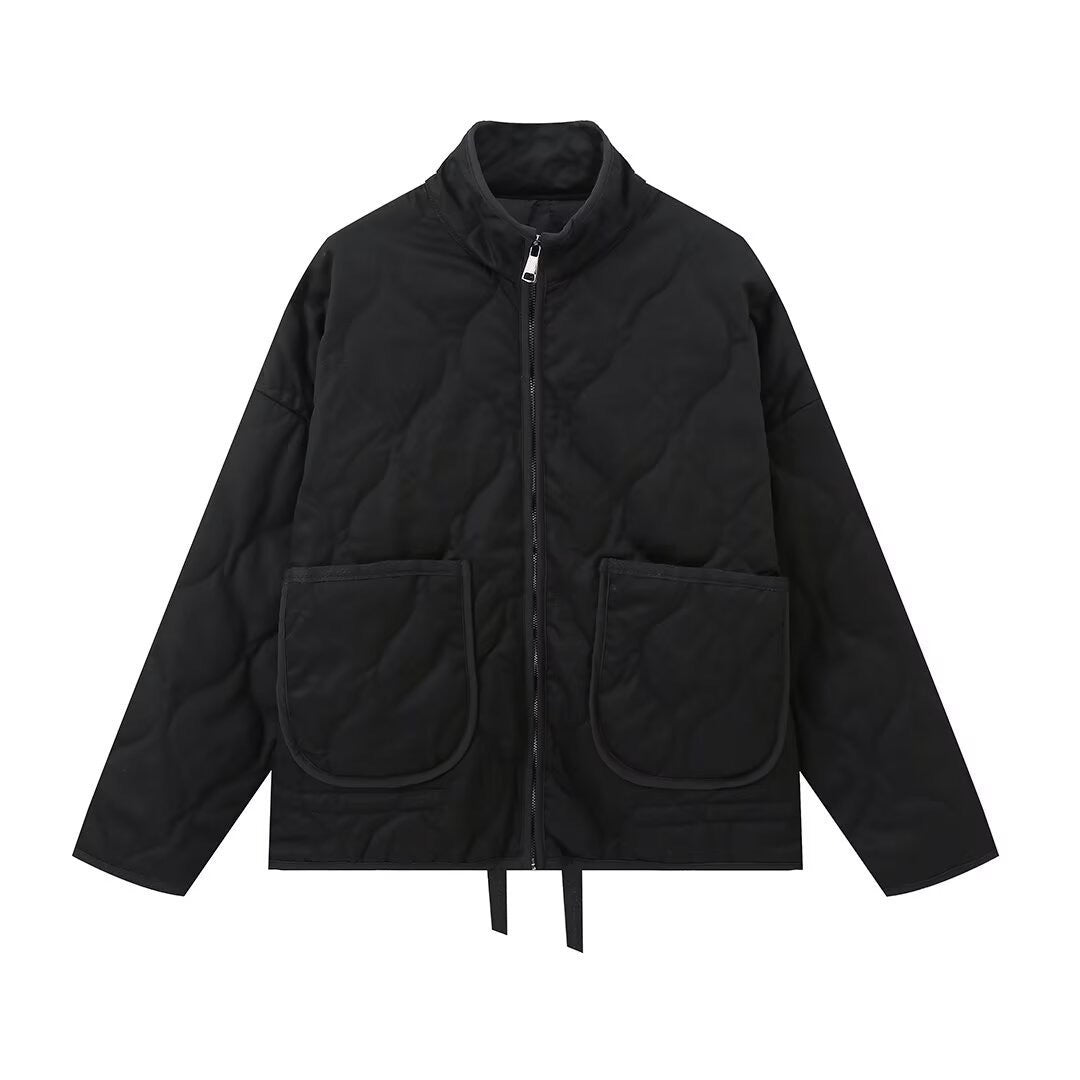 Femme Stepp Utility-Jacke mit Übergroßen Taschen Drune