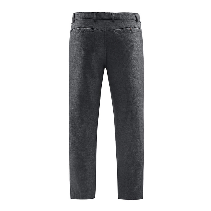 Herren Tailored-Chinohose mit geradem Bein, Gürtelschlaufen & Wiener Naht Drune