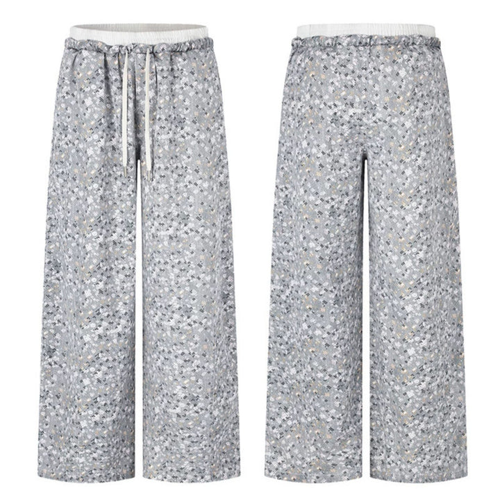 Damen Palazzo‑Glitzerhose mit elastischem Bund und Kordelzug Drune