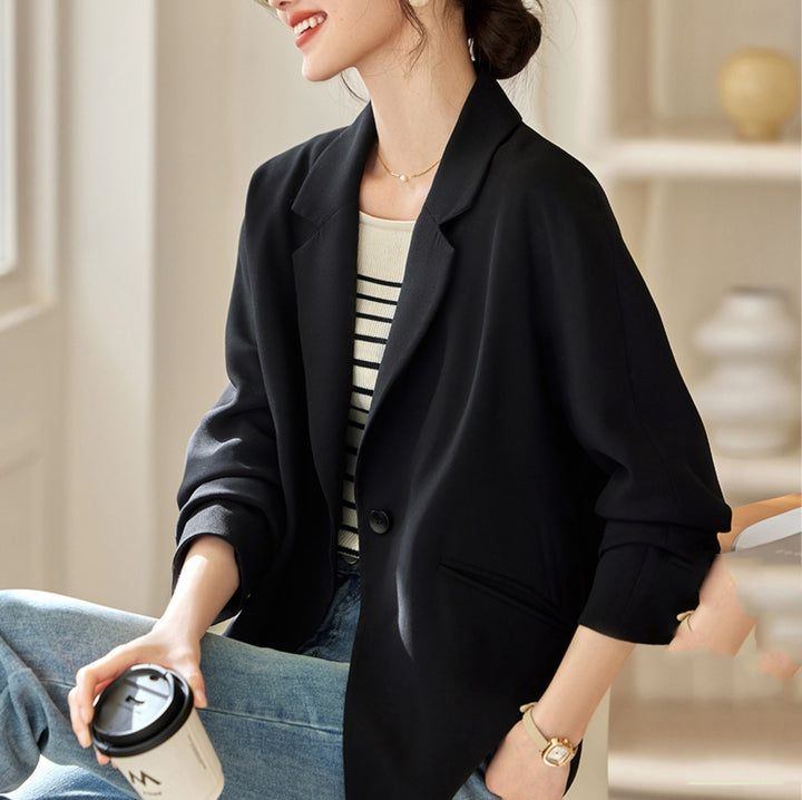 Damen Elegante oversized Blazerjacke Drune
