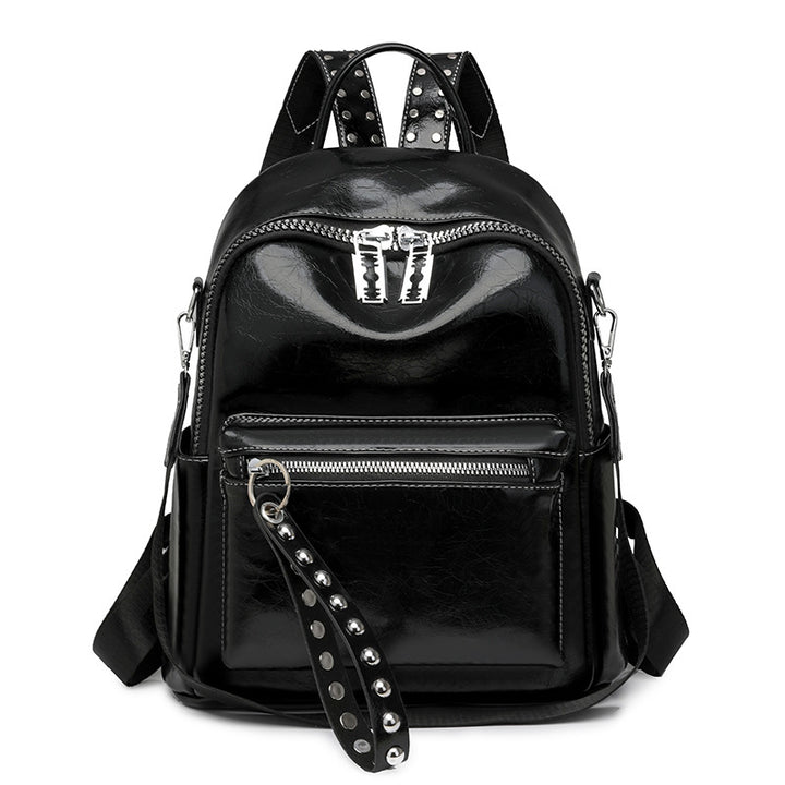 Drune | Rucksack - Silber - Hochwertiges Leder mit Polyester-Futter