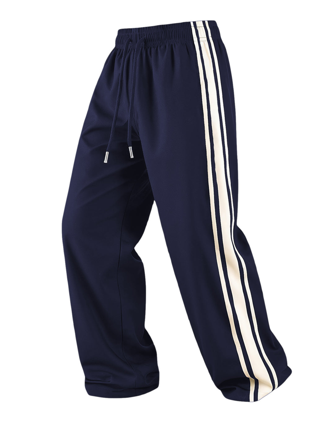 Herren Weite Trainingshose mit elastischem Tunnelzugbund, seitlichem Kontraststreifen & lockerem Baggy‑Schnitt Drune