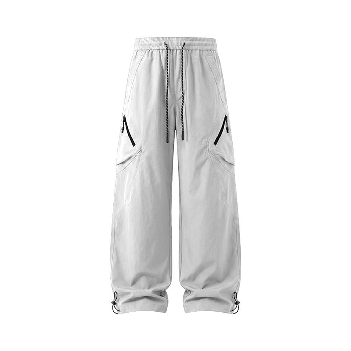 Herren weite Technical Utility-Cargo-Hose mit Tunnelzugbund und multifunktionalen Taschen Drune