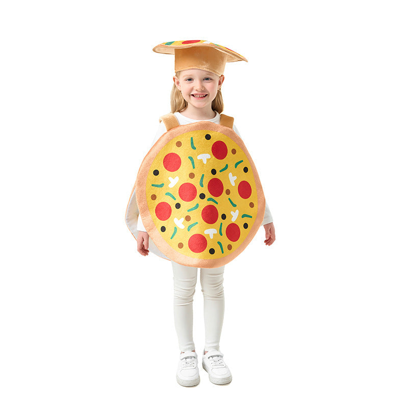 Mädchen Pizza-Kostüm Drune