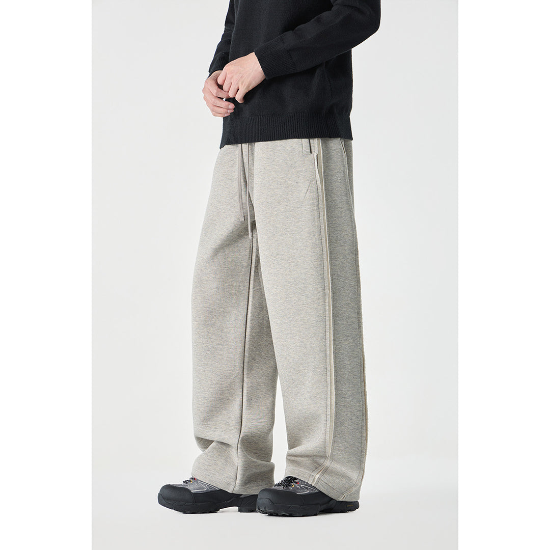 Damen Relaxed-Fit Culotte-Sweathose mit hohem Gummibund und Kontrastpaspel Drune