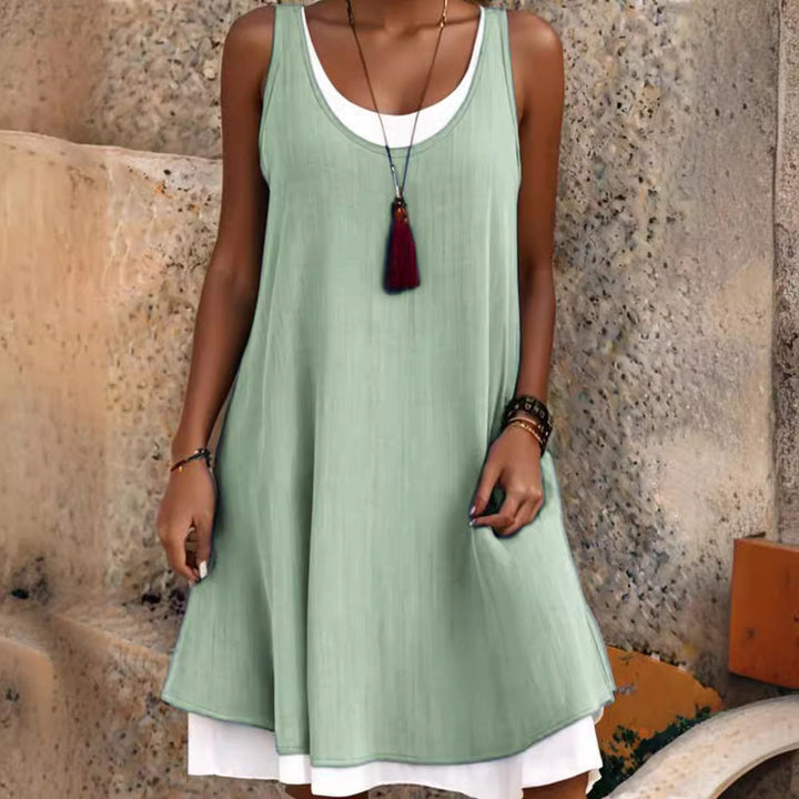 Damen lässiges Sommerkleid Drune