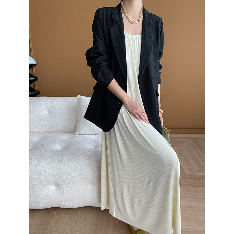 Damen eleganter Blazer mit strukturiertem Gewebe Drune