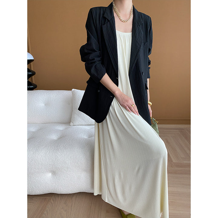 Damen eleganter Blazer mit strukturiertem Gewebe Drune