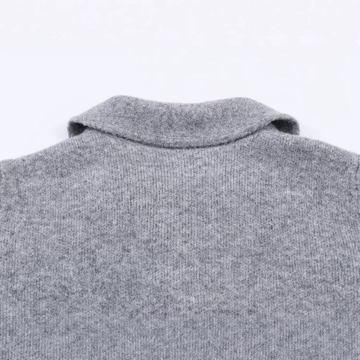 Damen Kurze Wollmix-Jacke mit Schalkragen und Schmucksteinbesatz Drune