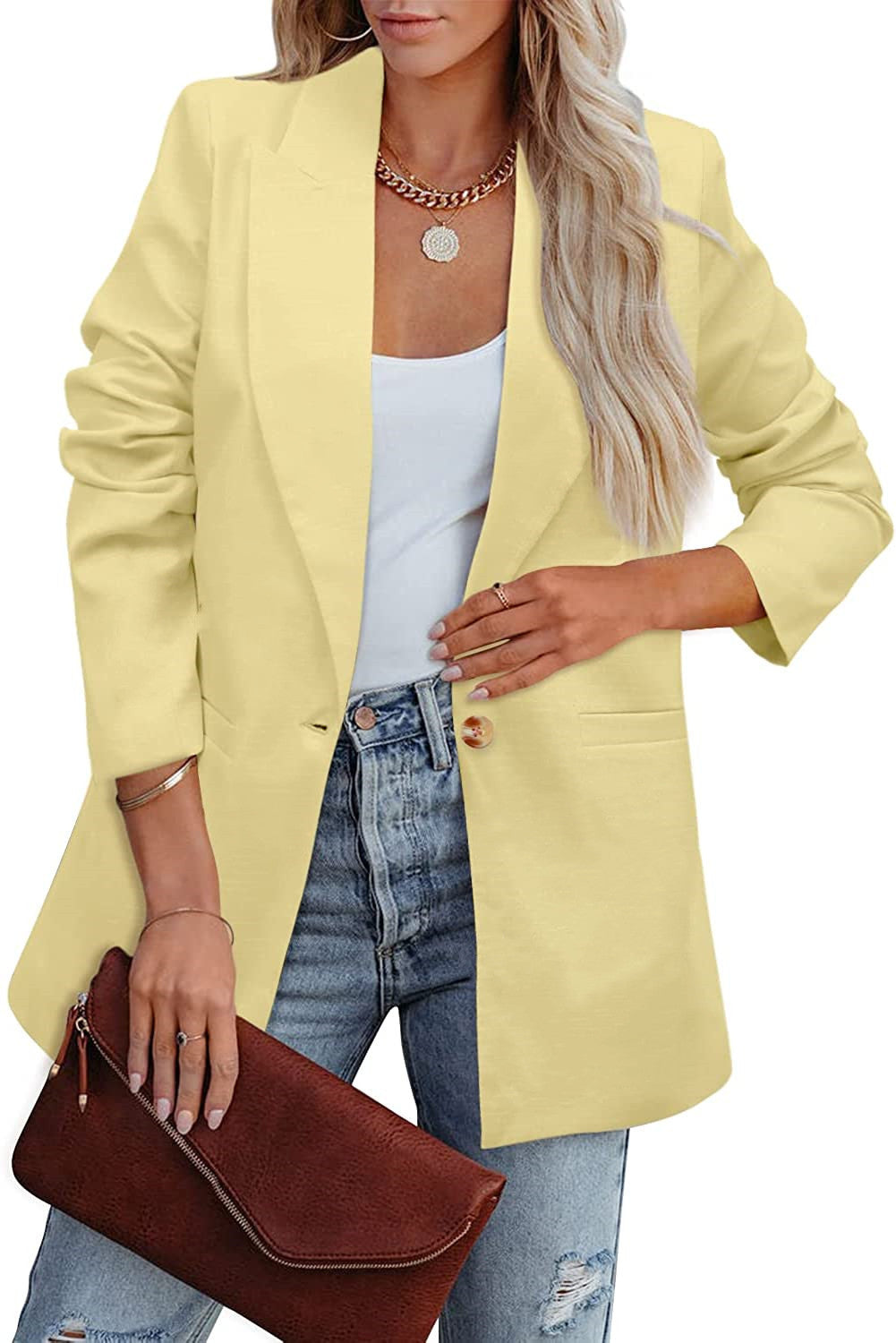 Drune | Doppelreihiger Blazer mit Gerafften Ärmeln und Taschen