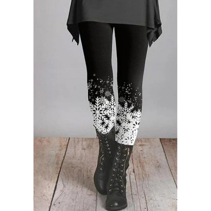 Damen Gemusterte Weihnachtsleggings Drune