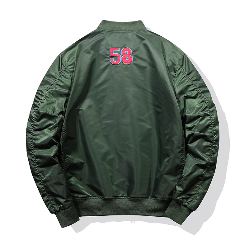 Herren Sportliche Bomberjacke mit bunten Applikationen Drune