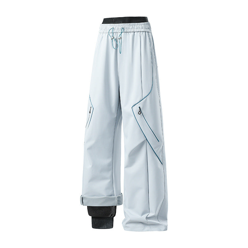 Damen Weite Tech-Cargo-Hose Drune