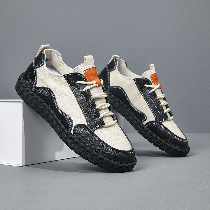 Herren Freizeit Leder Sneakers Drune