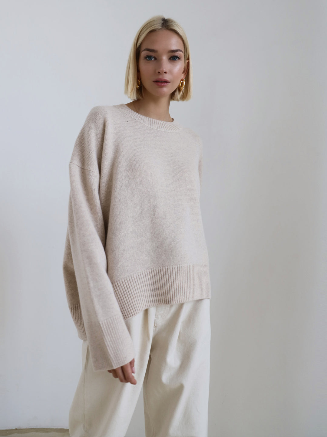 Damen Oversized Pullover mit weichem Feinstrick Drune
