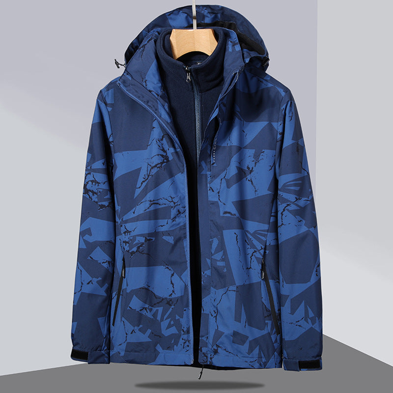 Damen zweilagige Softshelljacke mit abnehmbarer Fleece-Innenjacke und Kapuze Drune
