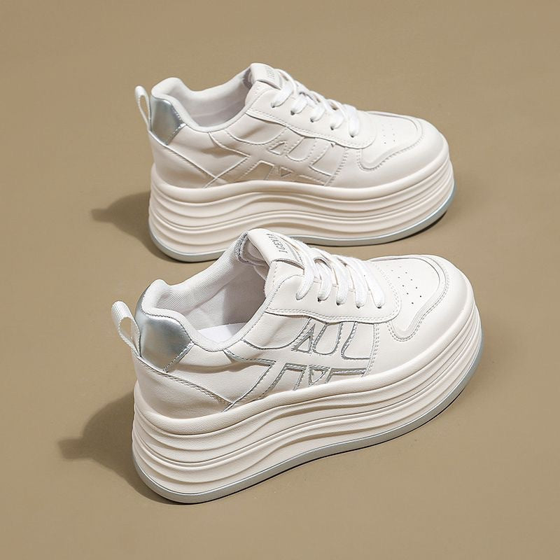 Damen Plateau Sneaker mit grafischem Muster und dämpfender Sohle Drune