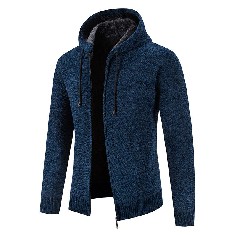 Herren Kapuzenjacke mit weichem Innenfutter und innovativem Design Drune