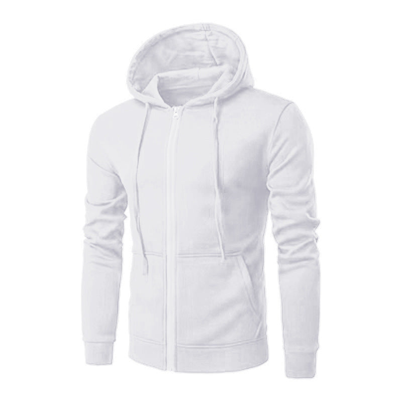 Herren nan schmal geschnittene Zip-Hoodie Jacke mit weichem Fleece-Innenfutter und Kängurutaschen Drune