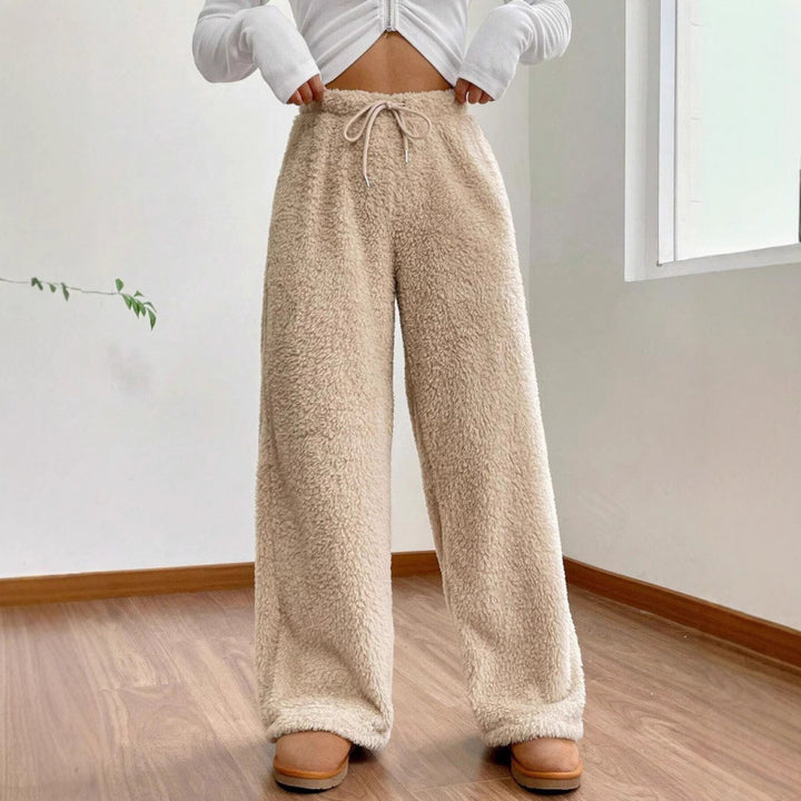 Damen Flauschige Relax-Hose im lässigen Schnitt Drune