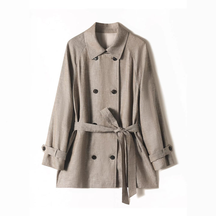 Damen Elegante und zeitlose Trenchjacke Drune
