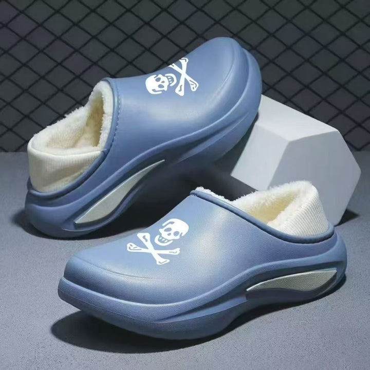 Damen Gefütterte Komfort-Clogs mit Teddyfutter und stoßdämpfender Profilsohle Drune