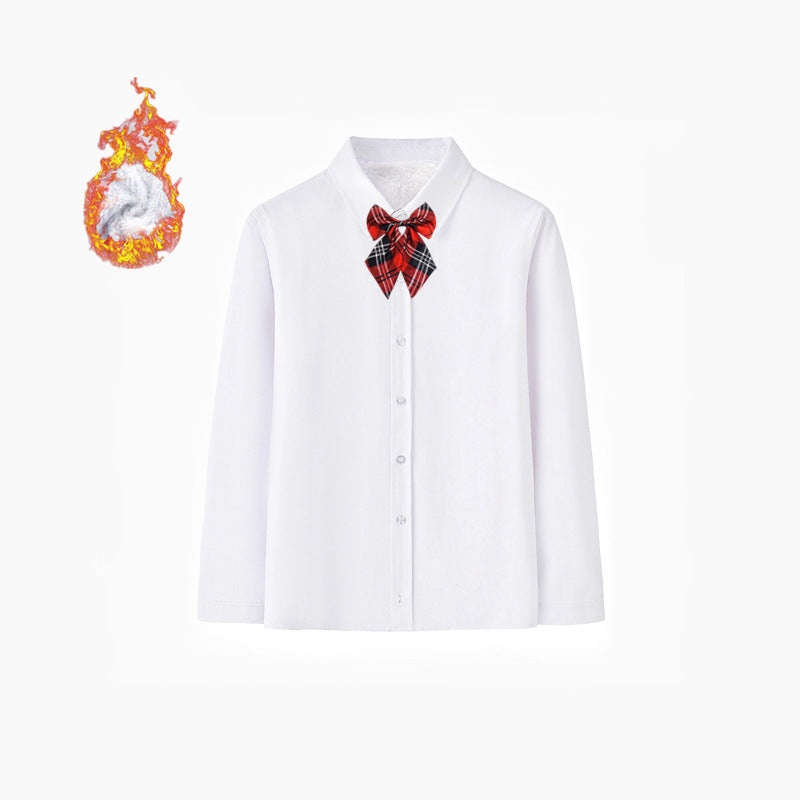 Damen Elegantes Langarmhemd mit weicher Innenseite Drune
