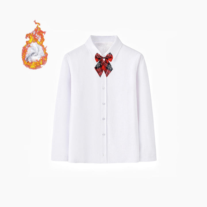 Damen Elegantes Langarmhemd mit weicher Innenseite Drune