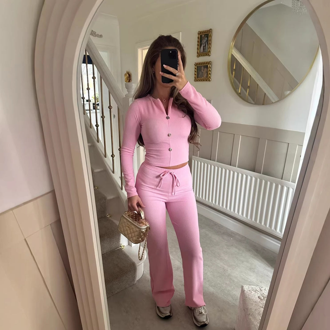 Damen Jumpsuit mit elegantem Knopfverschluss und lässigem Schnitt