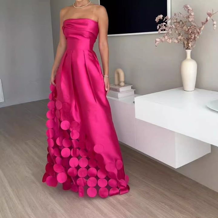 Damen Abendkleid mit aufregendem schichten Design und raffinierten Details Drune