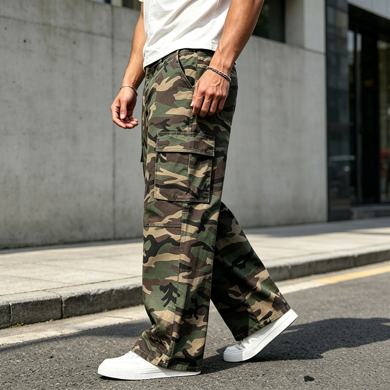 Herren Camouflage Cargo-Hose Drune